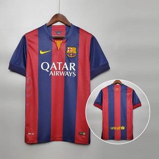 Retro 2014/2015 Barcelona Local Camiseta de Fútbol Personalización Nombre Número Vintage Jersey