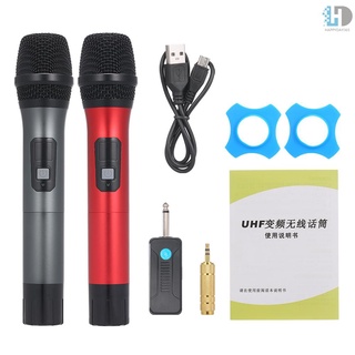 Mano UHF micrófono inalámbrico mm receptor Anti-interferencia micrófono inalámbrico al aire libre rendimiento micrófono conferencia Karaoke micrófono (1)