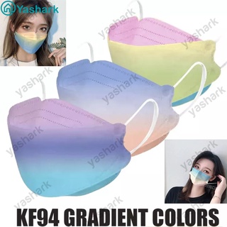 50 pzs máscara facial especial KF94 color 4 capas para adultos/mezcla de colores/máscara degradada de 4 capas/KF94