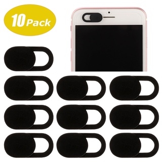 10 pzs/juego de lentes de Protección de Privacidad para computadora para teléfono móvil pegatina de blindaje Webcam protectora cubierta T1 color negro hueco