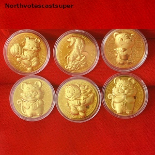 Northvotescastsuper 2022 China New Year Zodiac Tiger Year Commemorative Coin Collection Crafts New NVCS