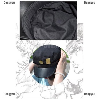 <dengyou> jojo's bizarre adventure cosplay gorra accesorios flatcap insignias anime alrededor