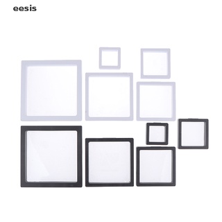 [Eesis] Square Floating Jewelry Coin Display Frame Holder Box Case Stand Home Decoration FGHZ