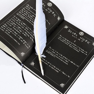 Anime Death Note Set de cuero diario y collar pluma diario Death Note pluma libro B2T4 (2)