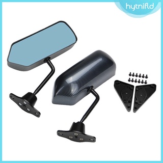 Hytnifld espejos De ala Lateral De Metal con espejo De Fibra De Carbono Azul F1 Estilo Frontal izquierdo