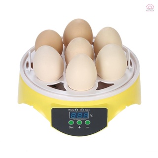 7 huevos mini incubadora digital de huevos hatcher transparente huevos incubadora automática control de temperatura para pollo pato pájaro huevos ac220v (7)