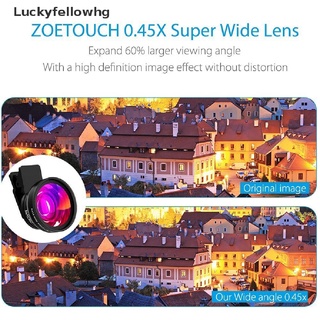 [luckyfellowhg] lente 2 en 1 0.45x gran angular+12.5x lente macro profesional hd lente de cámara [caliente]
