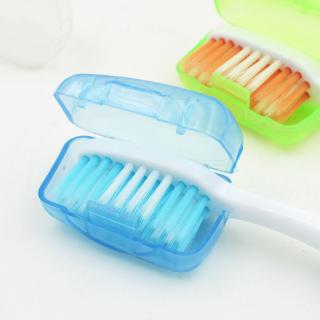 5 unids/Set de viaje portátil Mini cepillo de dientes Protector de cabeza cubierta titular cubierta limpia e higiénica (4)