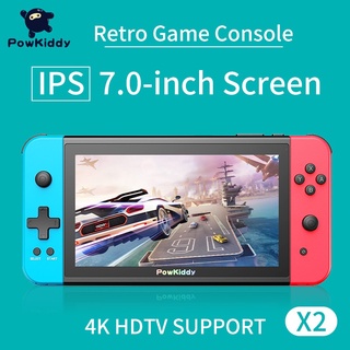 Consola De Juegos Portátil POWKIDDY X2 Pro De 7 « Pantalla IPS Incorporada 11 Simuladores Juego 3D Retro Arcade Ultrafino (1)