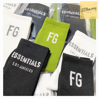 Fog FEAR OF GOD Rich Value FG letras calcetines línea principal reflectante calle deportes hombres y mujeres calcetines