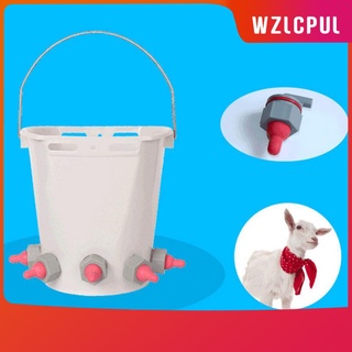 [wzlcpul] Botella de leche de cabra flexible de goma para enfermería, piezas de cordero, cachorro, potro, color rojo