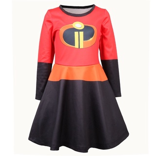 Nuevo Supergirl vestido Cosplay disfraces niñas falda SuperWoman vestido niños niñas traje de Halloween Super héroe ropa