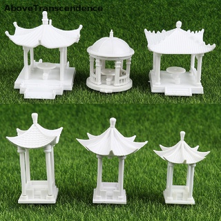 Casa de muñecas Micro-paisaje Mini pabellón montado pabellón domo blanco decoración del hogar {bigsale}