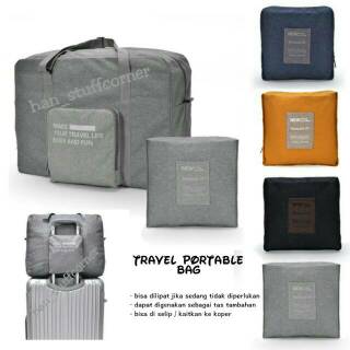 Bolso portátil de viaje/bolsa de viaje plegable/bolsa de equipaje impermeable adicional
