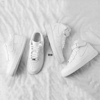Sneakers NIKE AIR FORCE 1 CLASSIC LOW CUT ALL WHITE WOMEN SHOES AND MEN