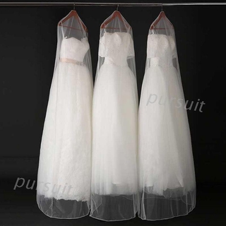 160/180 cm extra grande tela suave vestido de novia a prueba de polvo cubierta jersey delgado vestido de novia bolsa de almacenamiento transparente plegable ropa caso protector (1)