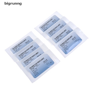[Bigr] 12 Piezas De Polipropileno Medical Aguja Sutura Monofilamento Hilo Práctica Kit CL580