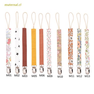 MUT Baby Pacifier Clip Chain Cotton Linen Holder Pacifier Soother Clips Leash Belt Nipple Holder For Infant Feeding