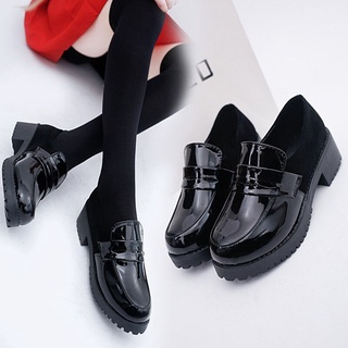 apanzu mujeres uniforme zapatos japoneses jk dedo del pie redondo mujeres estudiantes de la escuela lolita negro marrón cosplay zapatos de suela de goma zapato de cuero (5)