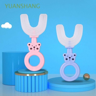 Yuanshang cepillo De dientes De silicona suave Para niños con dibujo U-Shape/Multicolorido Para bebés