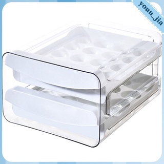 Youu_cajón/soporte De huevo Tipo cajón Para refrigerador/transparente/Organizador De huevos