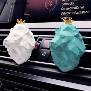 Ambientador de aire de coche en forma de cabeza de león Perfume difusor de coche Clip de ventilación decoración del coche {bigsale} (7)