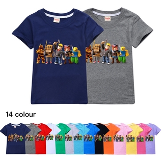 2020 nuevo Ultra-delgado niño niñas Tops Roblox verano camiseta 100% algodón camisetas para niños ropa