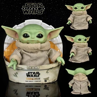 Star Wars Yoda Baby The Child PVC Figura De Acción Juguetes Master Mandalorian Muñecas Regalos Para Niños 28cm (1)
