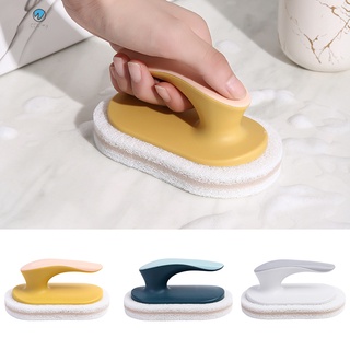Cepillo de esponja de cocina con mango multiusos esponja limpiadora potente limpieza rápida cepillo de descontaminación