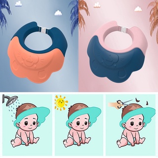 Gorra De silicón ajustable Para baño/ducha De bebé/multicolores (8)