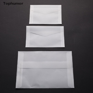 [tophumor] 10 unids/lote sobres semitransparentes de papel para tarjetas postales diy regalo de almacenamiento.