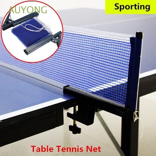 AUYONG Outdoor Table Tennis Net Indoor Ping Pong Grid Table Tennis Mesh Portable Retractable Ping Pong Clamp Sports Supplies Games Sports Table Net Rack/Multicolor