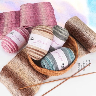 100 G de espesor medio de lujo de la mano de la bufanda hilo multicolor suave caliente Anti-pilling mezcla de lana hilo para crochet Cardigan