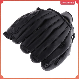 Left Handed Softball Glove Leather Wear-resistant Youth Baseball Mitt Brown