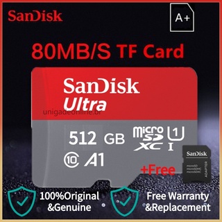 Tarjeta Sd De velocidad De 100mb/S C10 S+Sandisk 512gb tarjeta De memoria Adaptador gratis Micro Sd