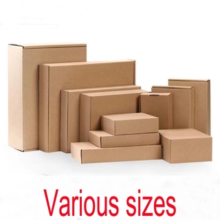 Various Sizes Natural Paper Kraft Square Packaging Carton Box/Corrugated Cardboard Storage Units (1)