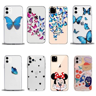 carcasa transparente lindo mariposa casos iphone 11 silicona suave apple iphone 5 5s 6 6s 7 8 plus se 2020