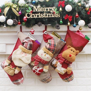 Calcetines De navidad De dibujos animados árbol De navidad tres Estilos