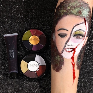 ISMINEE Face Primer Cosméticos Pintura Corporal Aceite Falso Heridas Maquillaje para Halloween Fiesta de Cosplay