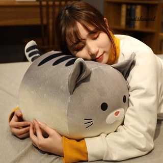 [wm] lindo gato de dibujos animados gatito pan suave peluche muñeca dormir juguete almohada decoración del hogar (5)