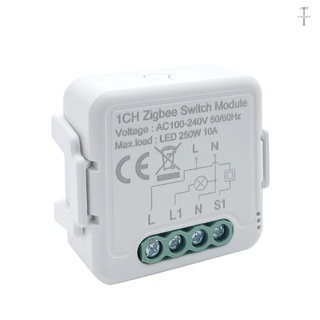 Tuya ZigBee 1 Gang Dimmer módulo interruptor de luz módulo de Control de luz teléfono móvil APP mando a distancia inteligente hogar Voic