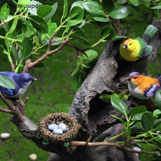 [zhemuupon] Adorno De Resina Para El Hogar Lindo Pájaros Pequeños Modelo Animal Figurita Decoración Artesanal De Jardín CL (6)