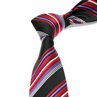 Corbata para hombre de lujo a rayas punto Floral corbatas 8 cm Gravata corbata clásica negocios Casual cuello lazo para boda (5)