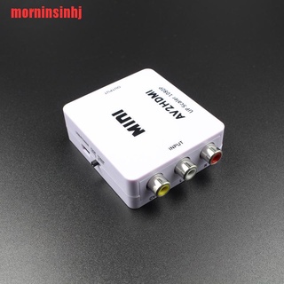 {morninsinhj}Mini RCA AV to HDMI Converter Adapter Composite AV 2 HDMI Converter 1080P IIQ (4)