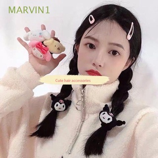 marvin1 suave kuromi cuerda de pelo lindo estilo coreano headwear de dibujos animados felpa horquilla mujeres lolita dulce divertido muñeca estilo casual pudín perro niña corbata de pelo (1)