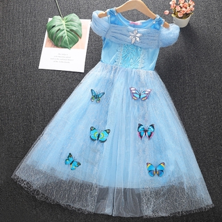 vestido de fiesta de las niñas disfraz de princesa niños cenicienta halloween anna elsa disfraz de bebé niña princesa vestido de navidad