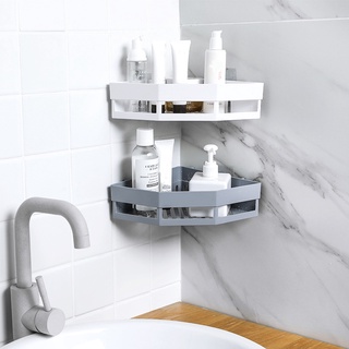 hot sale Punch-free Bathroom Shampoo Soap Toothbrush Shelf Storage Rack Bathroom Tripod Wall-mounted Corner Seamless Organizer nagasea (7)