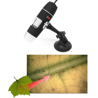 1600X Lupa LED Portátil Microscopio Digital USB Endoscopio Con Soporte De Metal 12-07 -