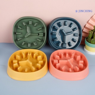 [jinching] pet bowl antideslizante diseño anti chock pp perro comida lenta platos para interior (2)