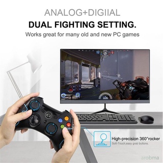 arobma EasySMX ESM-9013 Gamepad Wireless Joystick For Android Smart TV Box Gamepad For Android Phone PC PS3 Joypad (Blue+Red) arobma